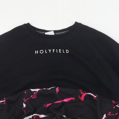 Hollyfield Girls Black  Polyester Pullover Sweatshirt Size S  Pullover - 8-10 years