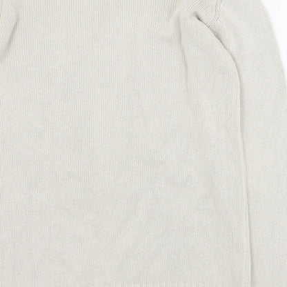Womens UK Size 10 Marks and Spencer Beige Pullover Jumper