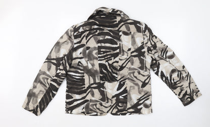 Brandex Womens Multicoloured Camouflage  Rain Coat Coat Size 14