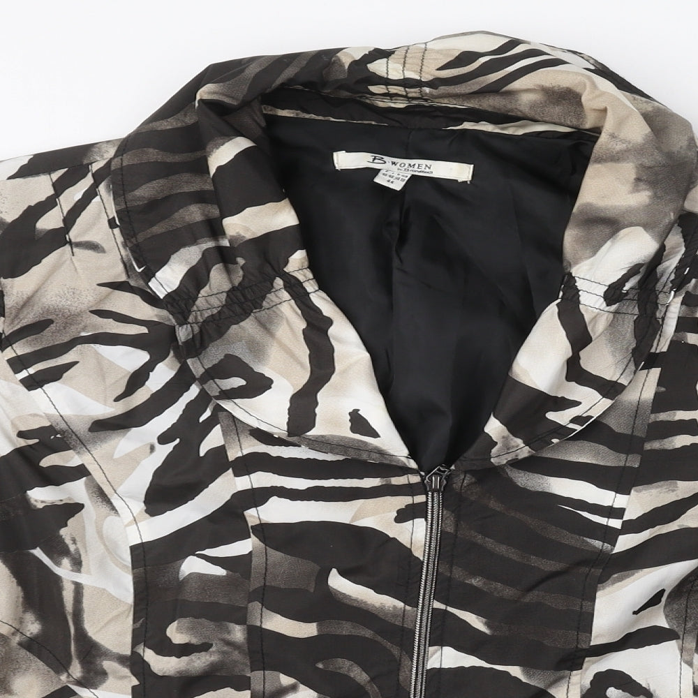 Brandex Womens Multicoloured Camouflage  Rain Coat Coat Size 14