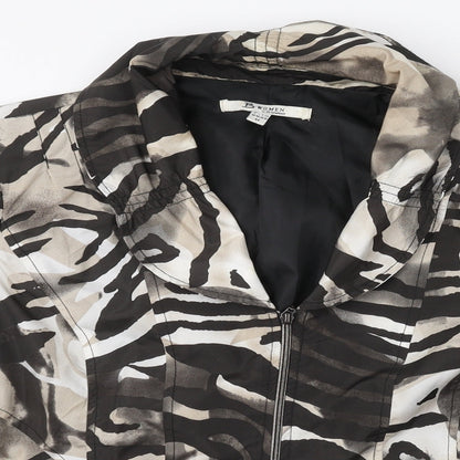 Brandex Womens Multicoloured Camouflage  Rain Coat Coat Size 14