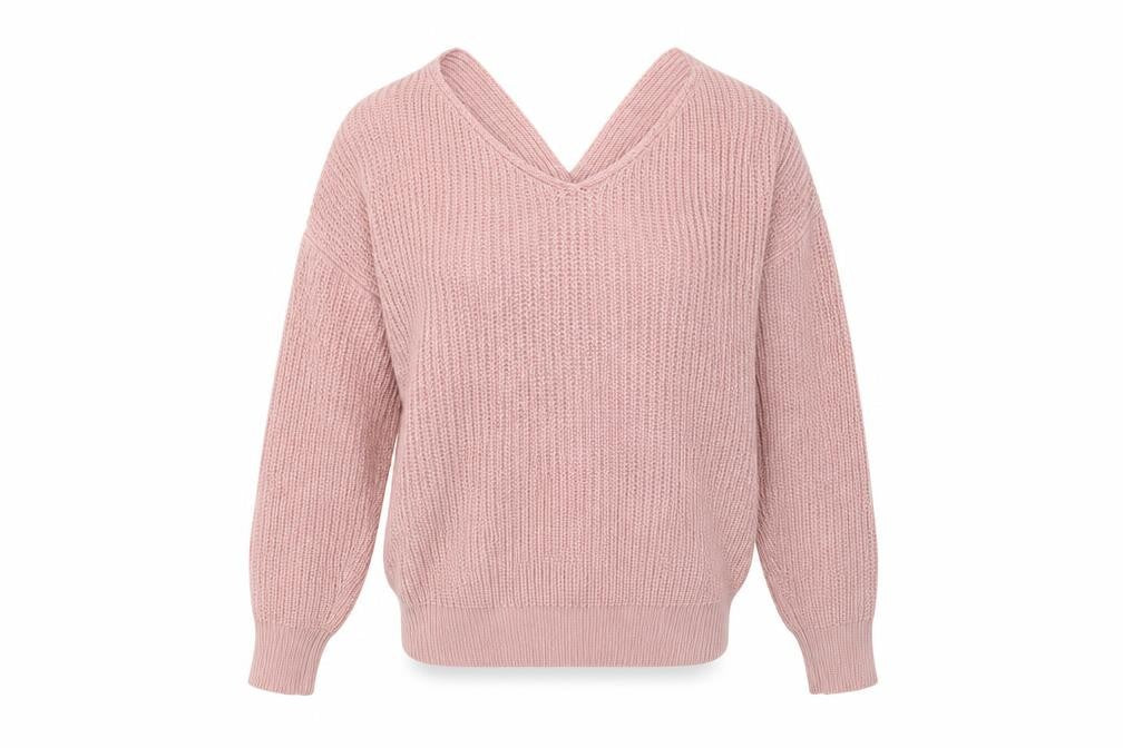 Womens UK Size One Size Preworn Pink Pullover Jumper