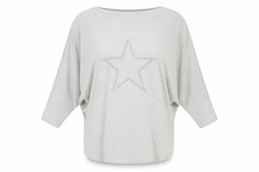 Womens UK Size 10 Quiz Grey Basic T-Shirt