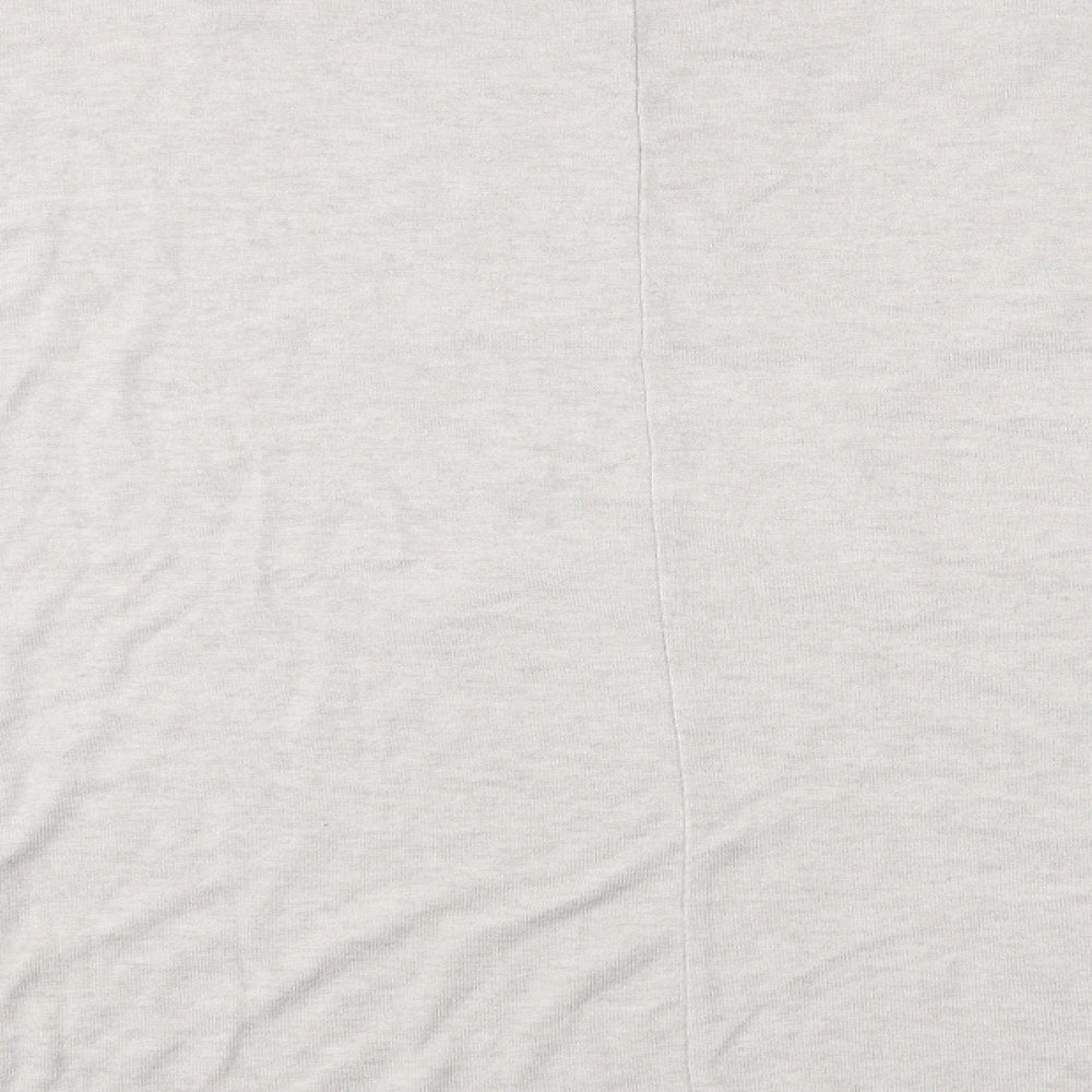 Quiz Womens Grey  Acrylic Basic T-Shirt Size 10 Round Neck