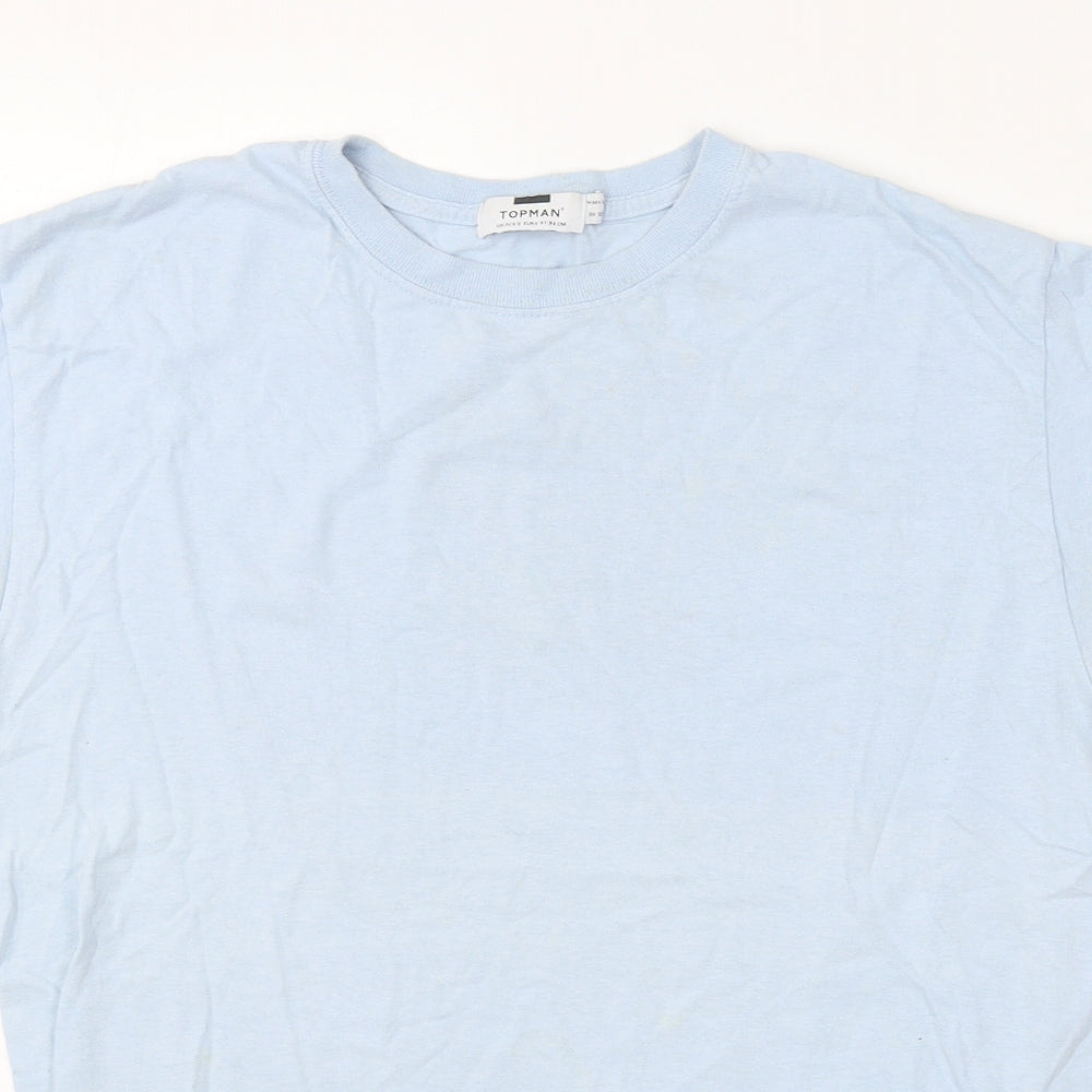 Womens UK Size S Topman Blue Basic Polo