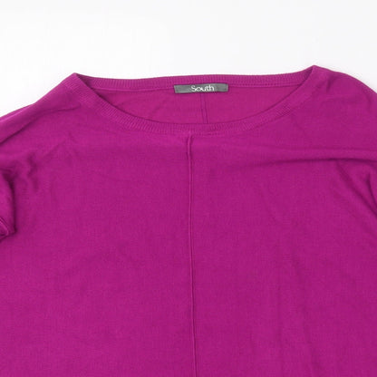 Womens UK Size 8 South Pink Pullover Jumper