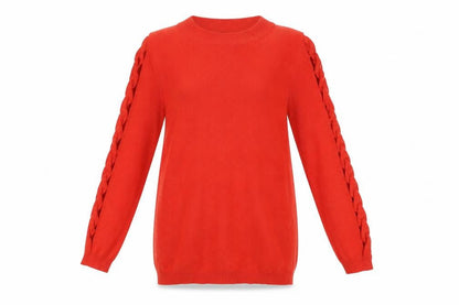 Womens UK Size 8 Soon Red Pullover Jumper
