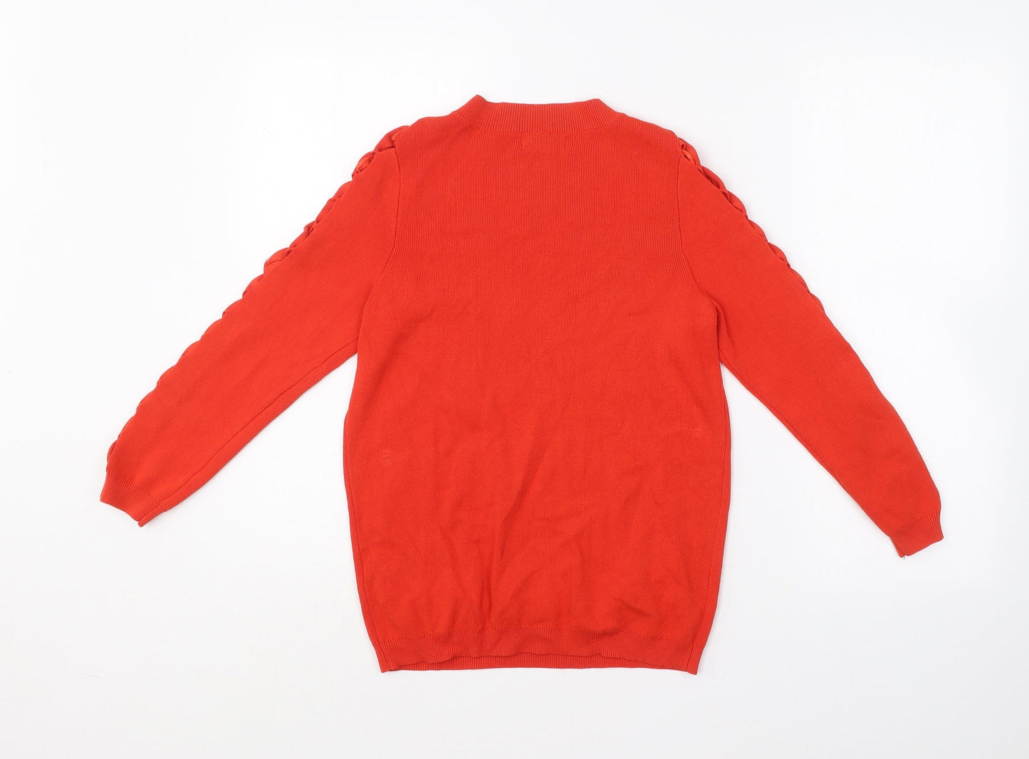 Womens UK Size 8 Soon Red Pullover Jumper