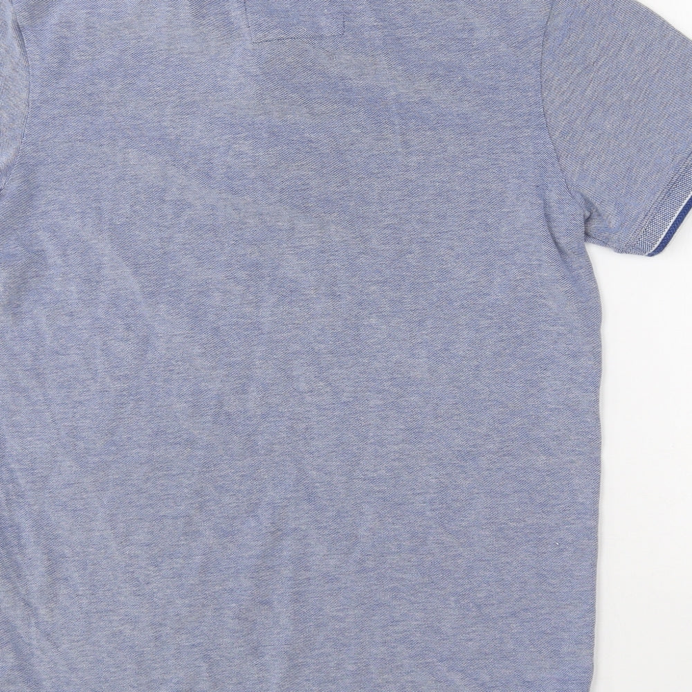 Womens UK Size M Selected Homme Blue Basic Polo