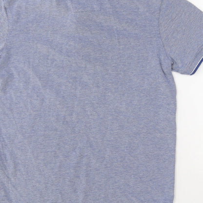 Womens UK Size M Selected Homme Blue Basic Polo