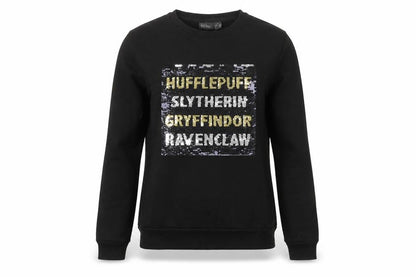 Primark Womens Black  Polyester Pullover Sweatshirt Size 6   - Harry Potter