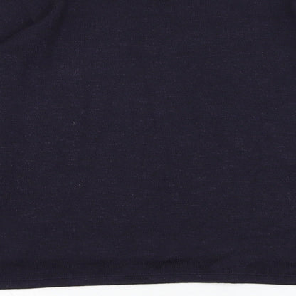 H&M Girls Blue Collared  Polyester Pullover Jumper Size 9-10 Years  Pullover