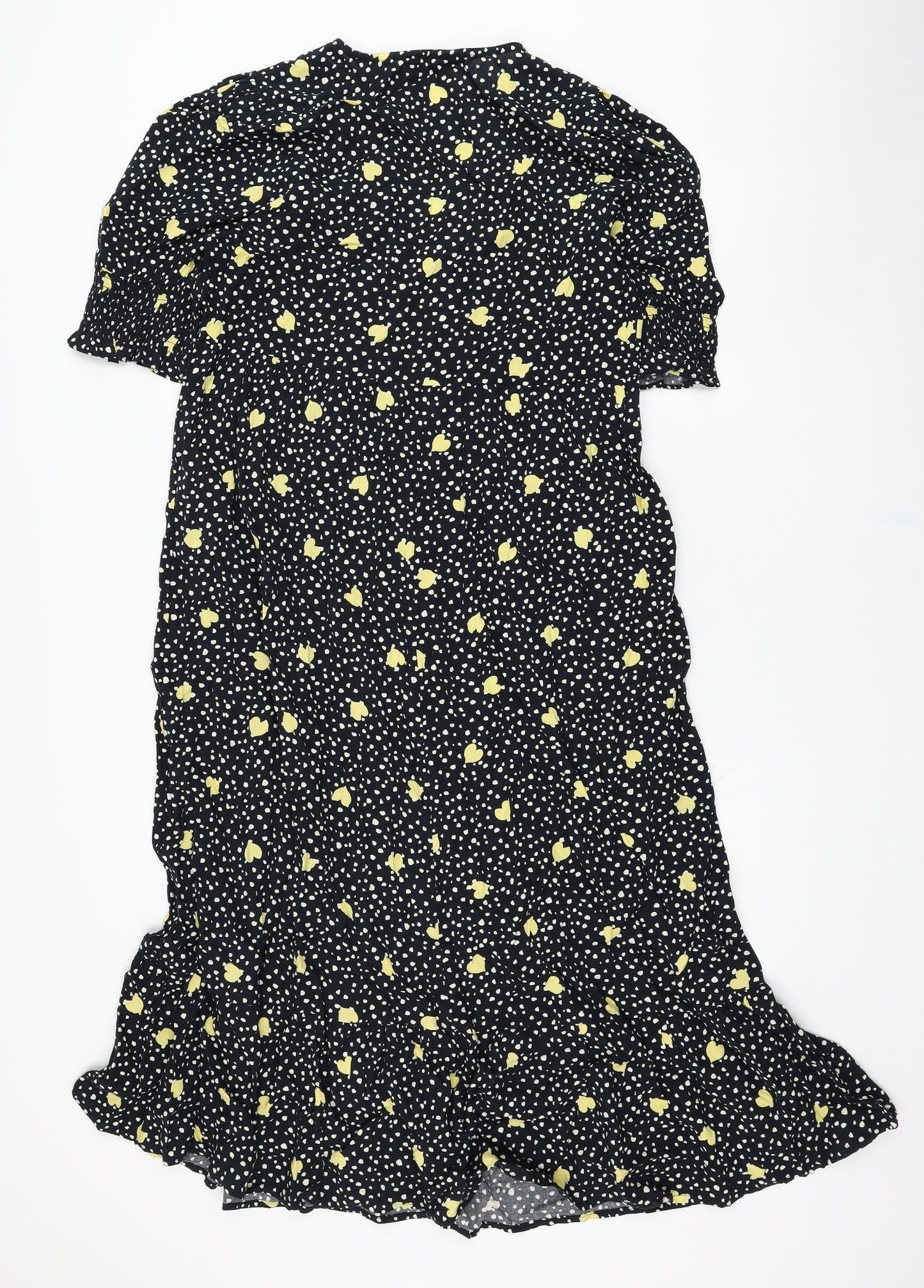 Dorothy Perkins Womens Blue  Viscose Trapeze & Swing  Size 12  V-Neck Pullover