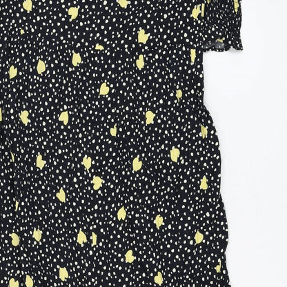 Dorothy Perkins Womens Blue  Viscose Trapeze & Swing  Size 12  V-Neck Pullover