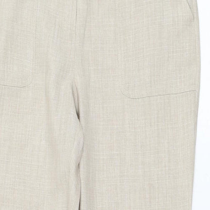 Womens UK Size 14 Collection Regular Fit  Beige Trousers