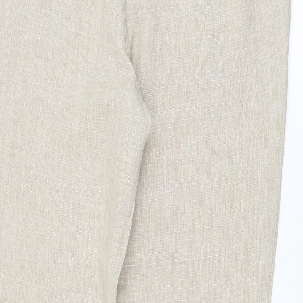 Womens UK Size 14 Collection Regular Fit  Beige Trousers