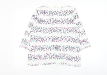 Womens UK Size 10 Marks and Spencer White Pullover Jumper