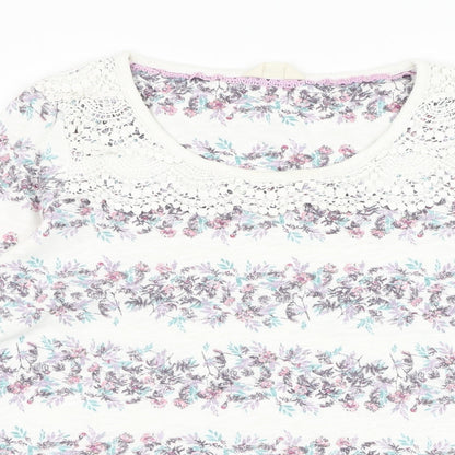 Womens UK Size 10 Marks and Spencer White Pullover Jumper