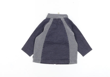 Mexx Baby Blue  Cotton Full Zip Jumper Size 12-18 Months  Zip