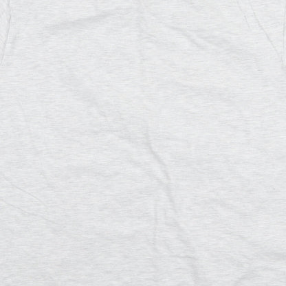 Primark Womens Grey  Cotton Jersey T-Shirt Size L Round Neck - Disney Mickey Mouse