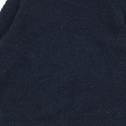 Next  Mens Blue Round Neck  Acrylic Pullover Jumper Size M
