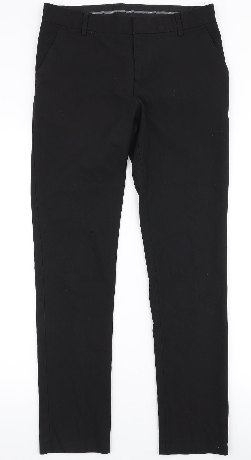 Womens UK Size 30 in Marks and Spencer Slim Fit  Black Trousers