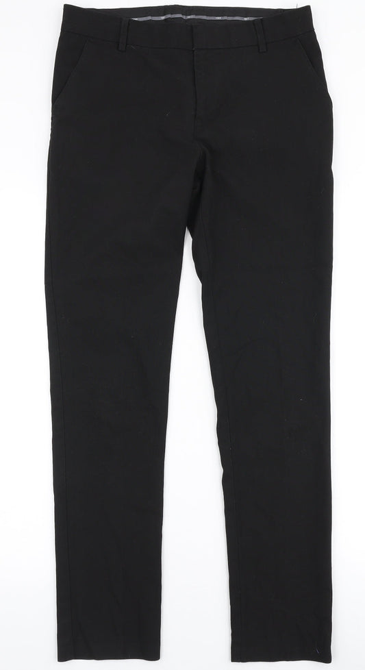 Womens UK Size 30 in Marks and Spencer Slim Fit  Black Trousers