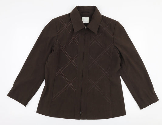 Classics Womens Brown   Jacket  Size 12  Zip