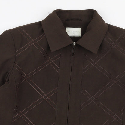 Womens UK Size 12 Classics Brown Jacket