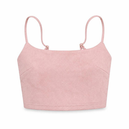 Womens UK Size 8 Naanaa Pink Cropped Tank