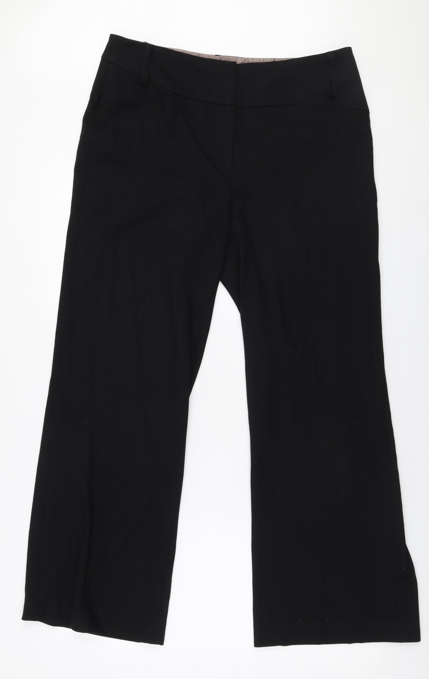 Womens UK Size 12 NEXT Regular Fit  Black Trousers