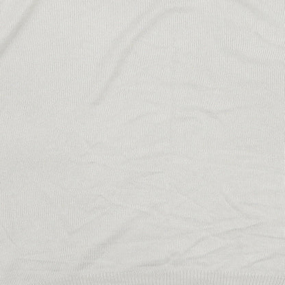 George Mens Grey Round Neck  Acrylic Pullover Jumper Size L