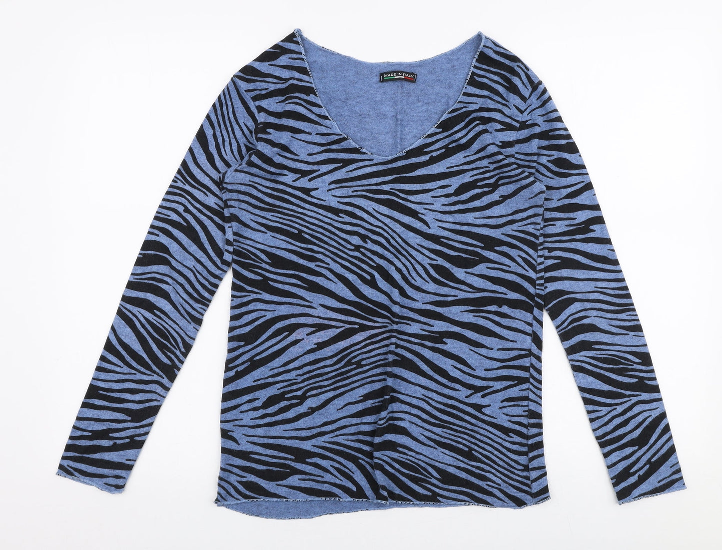 Womens UK Size S Preworn Blue Pullover Jumper