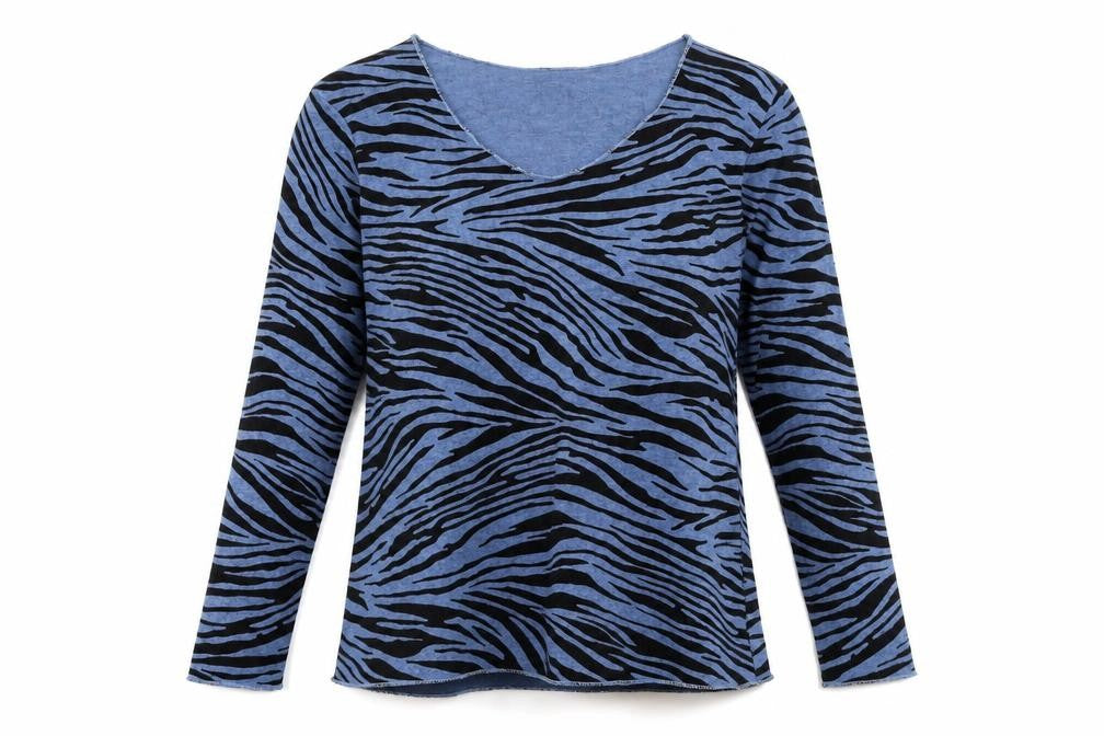 Womens UK Size S Preworn Blue Pullover Jumper
