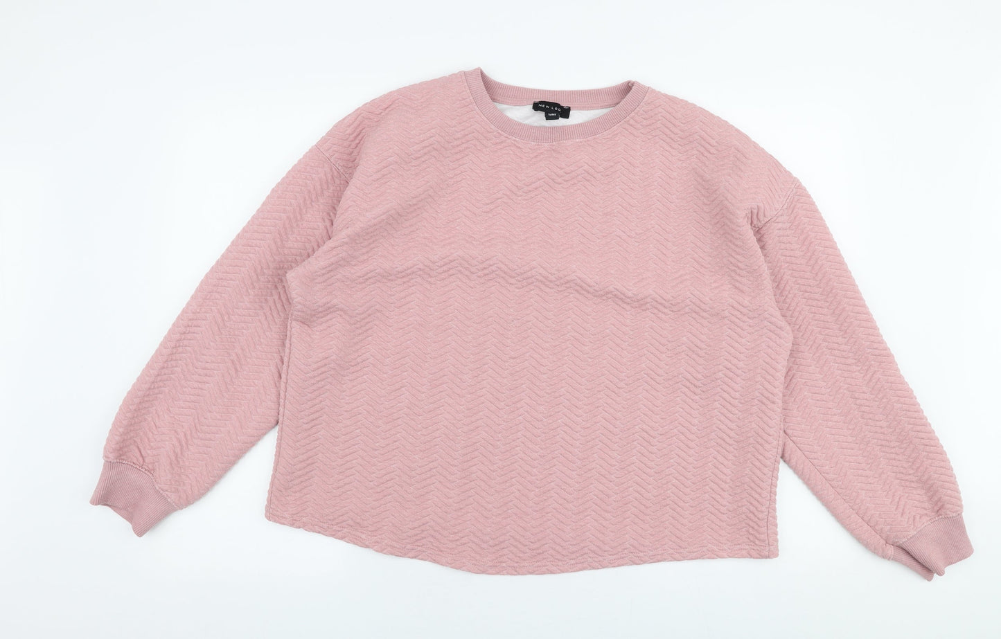 Womens UK Size L New Look Pink Pullover Jumper