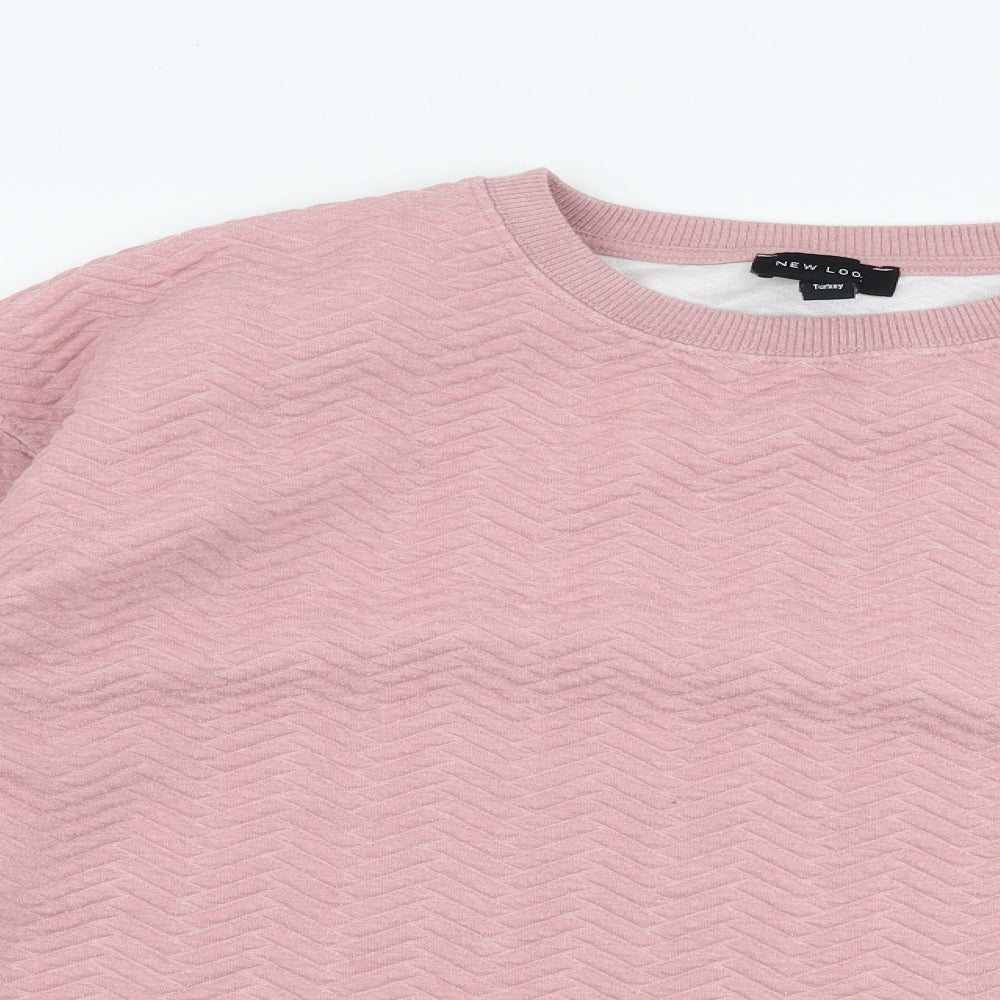 Womens UK Size L New Look Pink Pullover Jumper