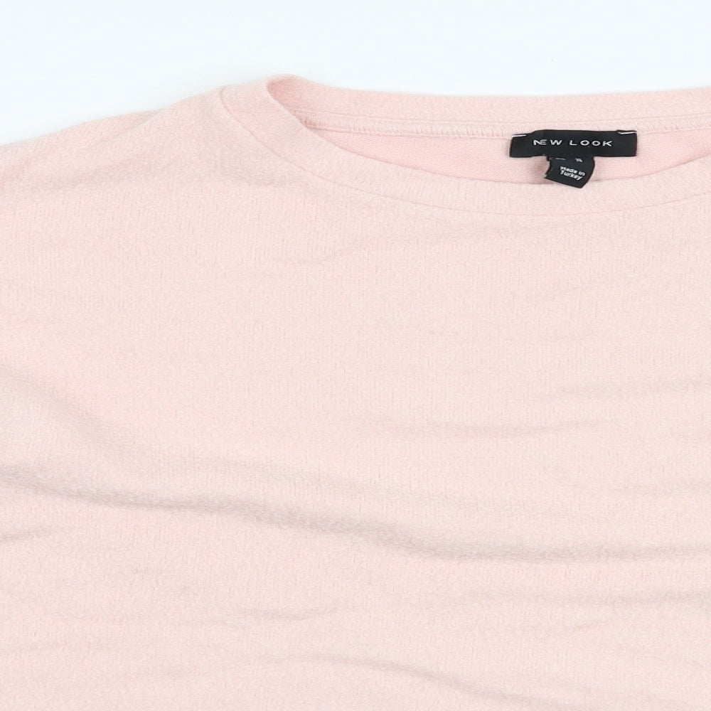 Womens UK Size M New Look Pink Pullover Jumper