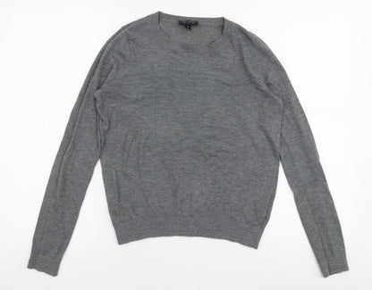 Womens UK Size 6 Topshop Grey Pullover Jumper