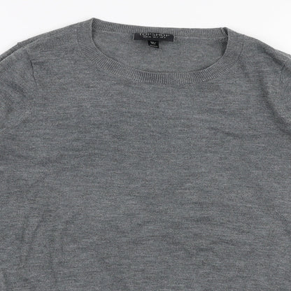 Womens UK Size 6 Topshop Grey Pullover Jumper