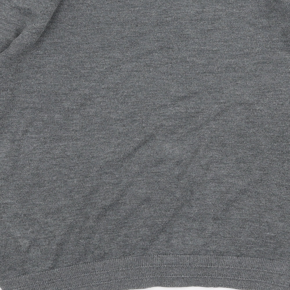 Womens UK Size 6 Topshop Grey Pullover Jumper