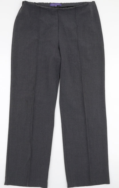 Autonomy Womens Grey  Polyester Trousers  Size 12 L29 in Regular