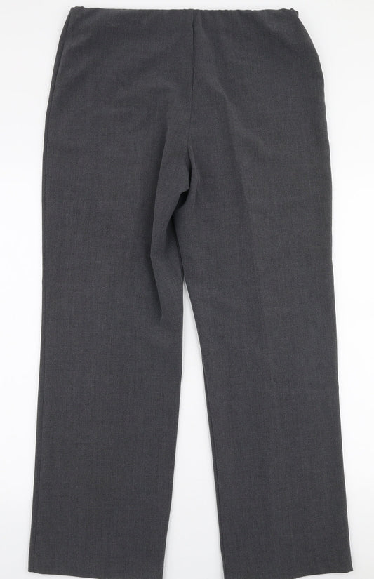 Autonomy Womens Grey  Polyester Trousers  Size 12 L29 in Regular