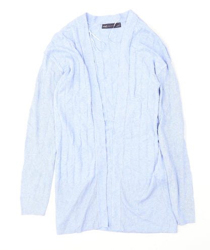 Womens UK Size XS Marks and Spencer Blue Cardigan Jumper