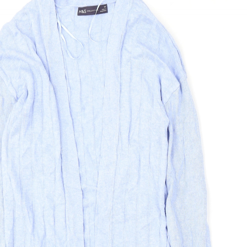 Womens UK Size XS Marks and Spencer Blue Cardigan Jumper
