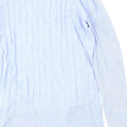 Womens UK Size XS Marks and Spencer Blue Cardigan Jumper