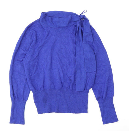 Womens UK Size 12 Marks and Spencer Blue Pullover Jumper