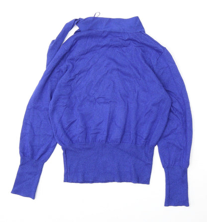 Womens UK Size 12 Marks and Spencer Blue Pullover Jumper