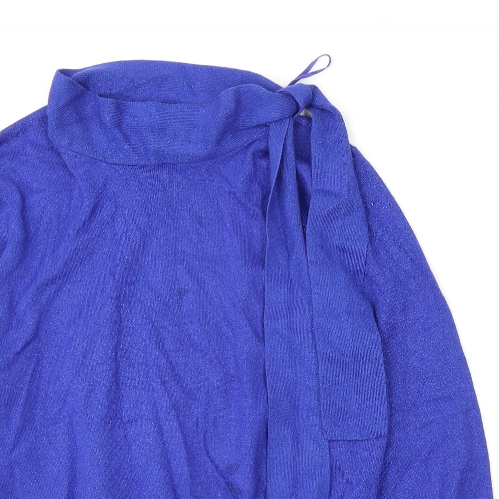 Womens UK Size 12 Marks and Spencer Blue Pullover Jumper