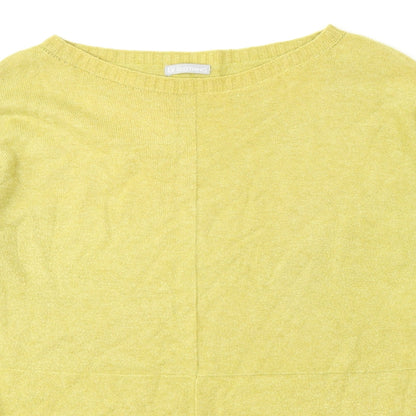 LV Clothing Womens Green Round Neck  Viscose Pullover Jumper Size L