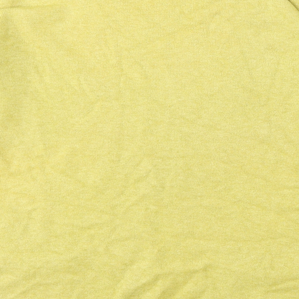 LV Clothing Womens Green Round Neck  Viscose Pullover Jumper Size L